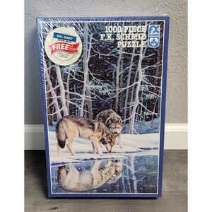 Companions 1000 Piece Puzzle - F.X. Schmid - 26 1/2 x 17 1/4 in - Wolves